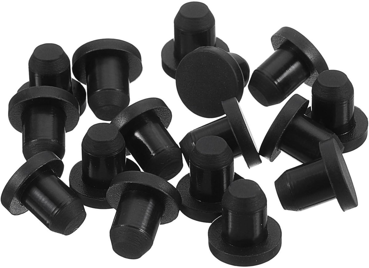 Dailygoods- Siliconen Gatstekers 32 Stuks - Waterdichte Afdichtingsdoppen - Flexibele T-vorm - Hittebestendig Siliconenrubber - Betrouwbare Afdichting - Duurzaam Materiaal - Afdichtstopper