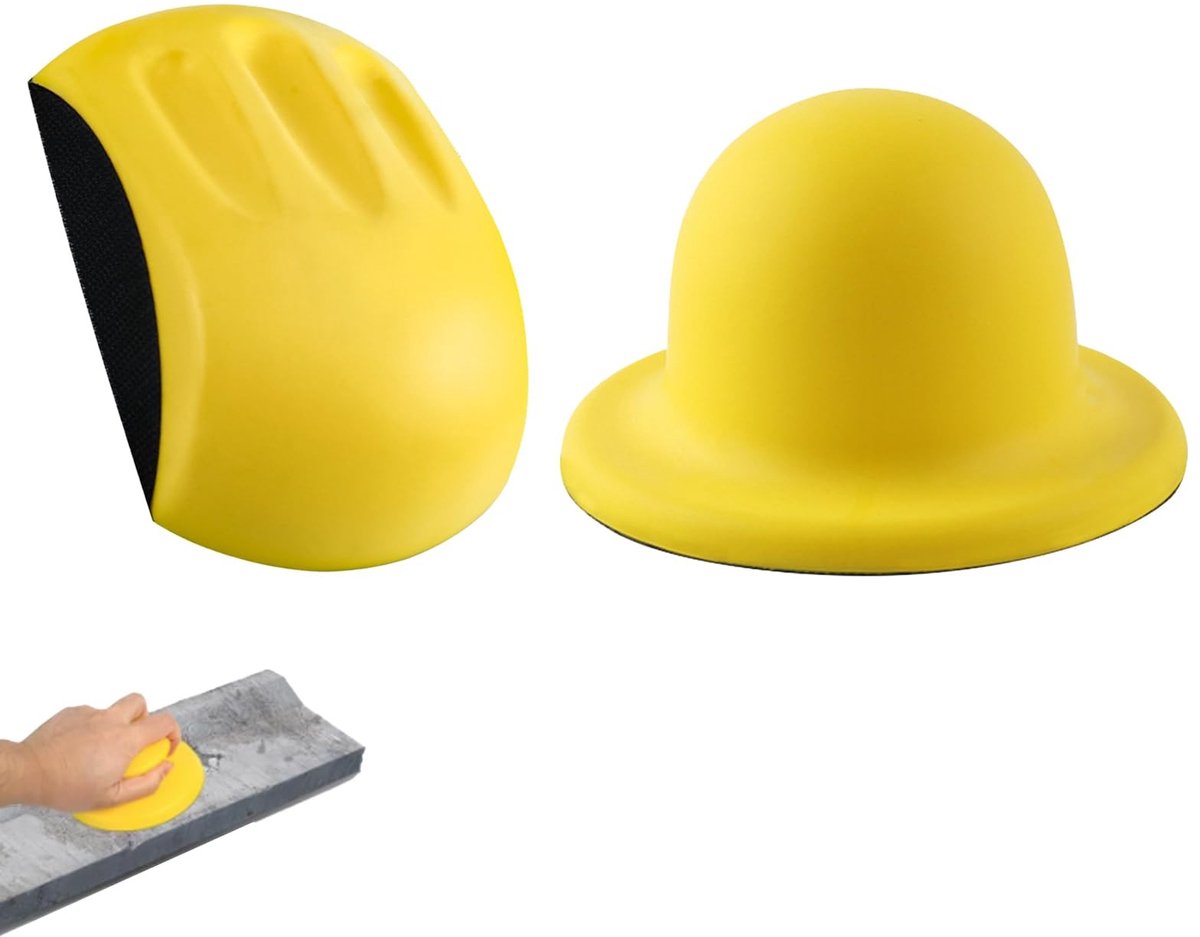 Dailygoods - 2 Stuks Klittenband Handschuurblok voor Houtbewerking en Knutselen