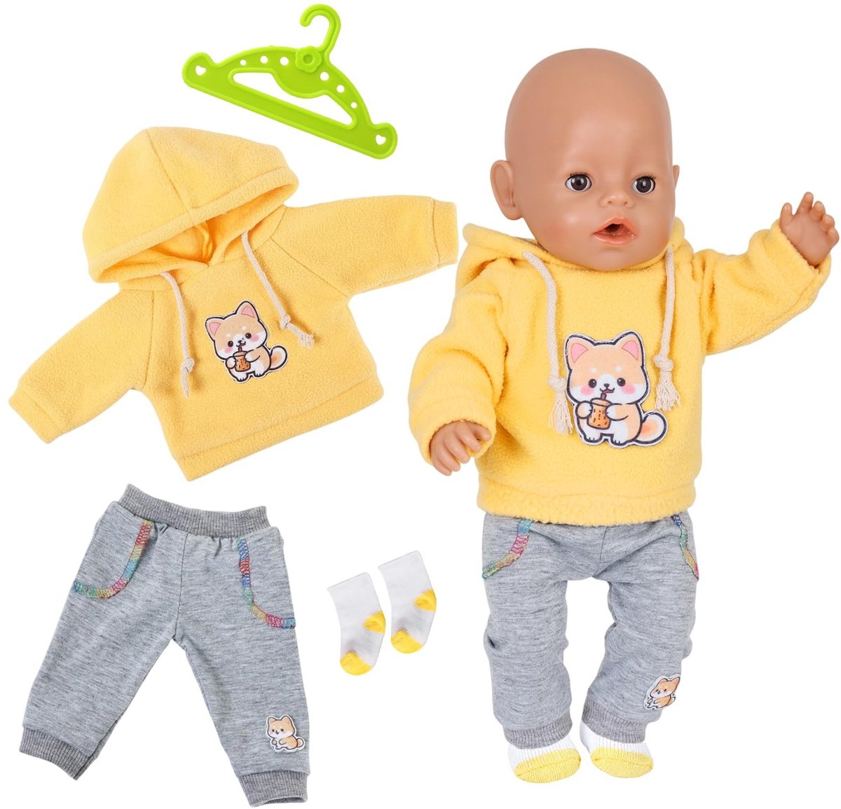 Dailygoods- Baby kleding - Geschikt voor baby's van 35-44 cm - Baby outfit - Baby speelgoed - Rompertjes - Comfortabele pasvorm - Babyoutfit