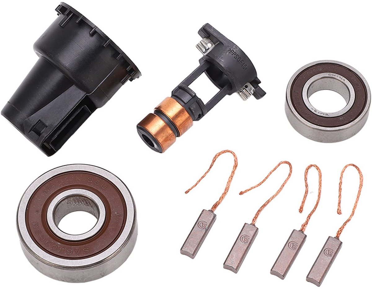 Dailygoods - Dynamo Reparatie Kit - Slip Ring Borstels - Perfecte Vervanging - 230090 - ABS Koper Materiaal - Voor Elektrische Apparaten - Inclusief L...