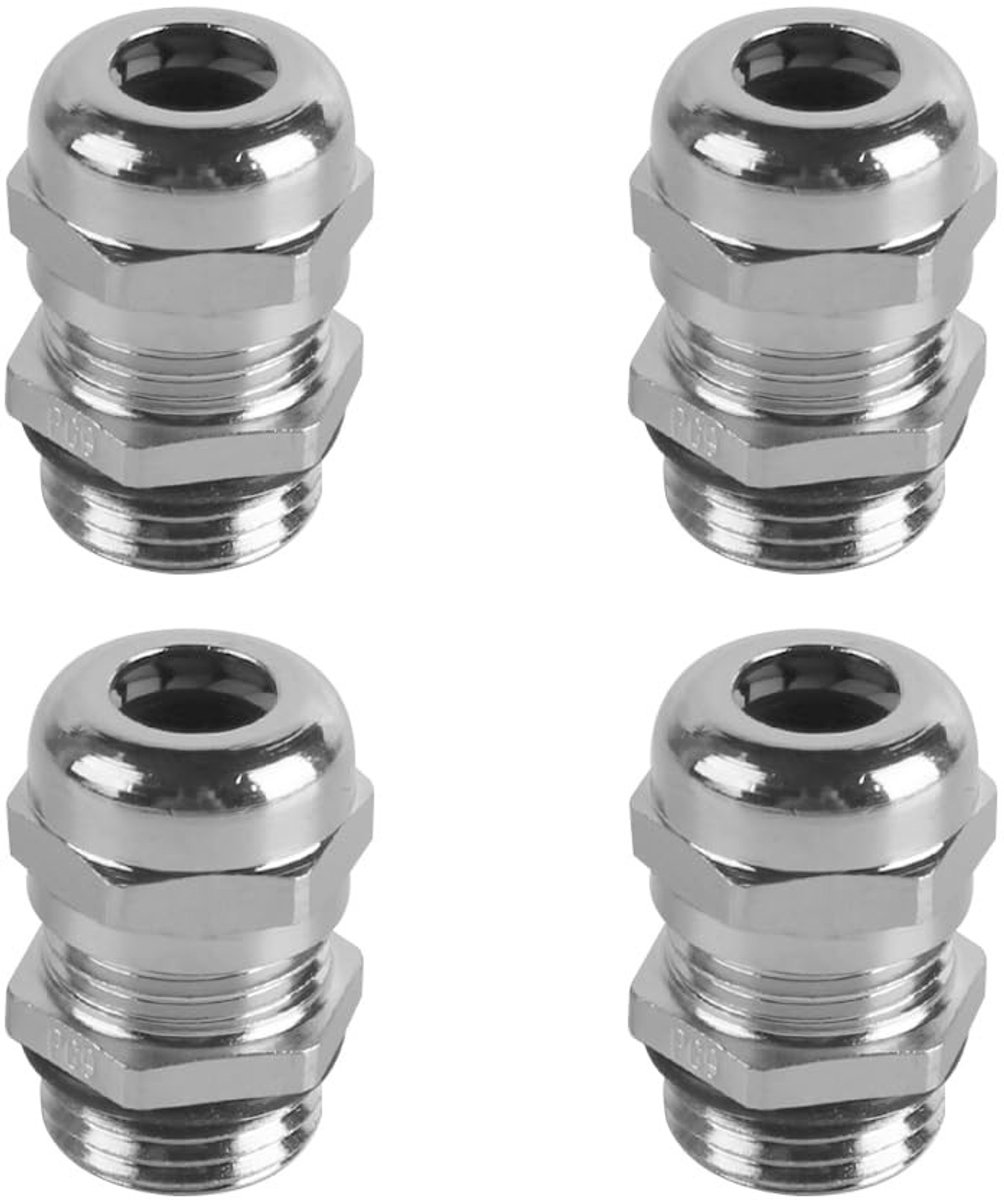 Dailygoods - M16 Kabelwartel PG9 - Waterdichte Kabelconnectoren - Duurzaam Messing - Verstelbaar - Voor Kabels 4-8 mm - Perfect voor Elektrische Toepa...