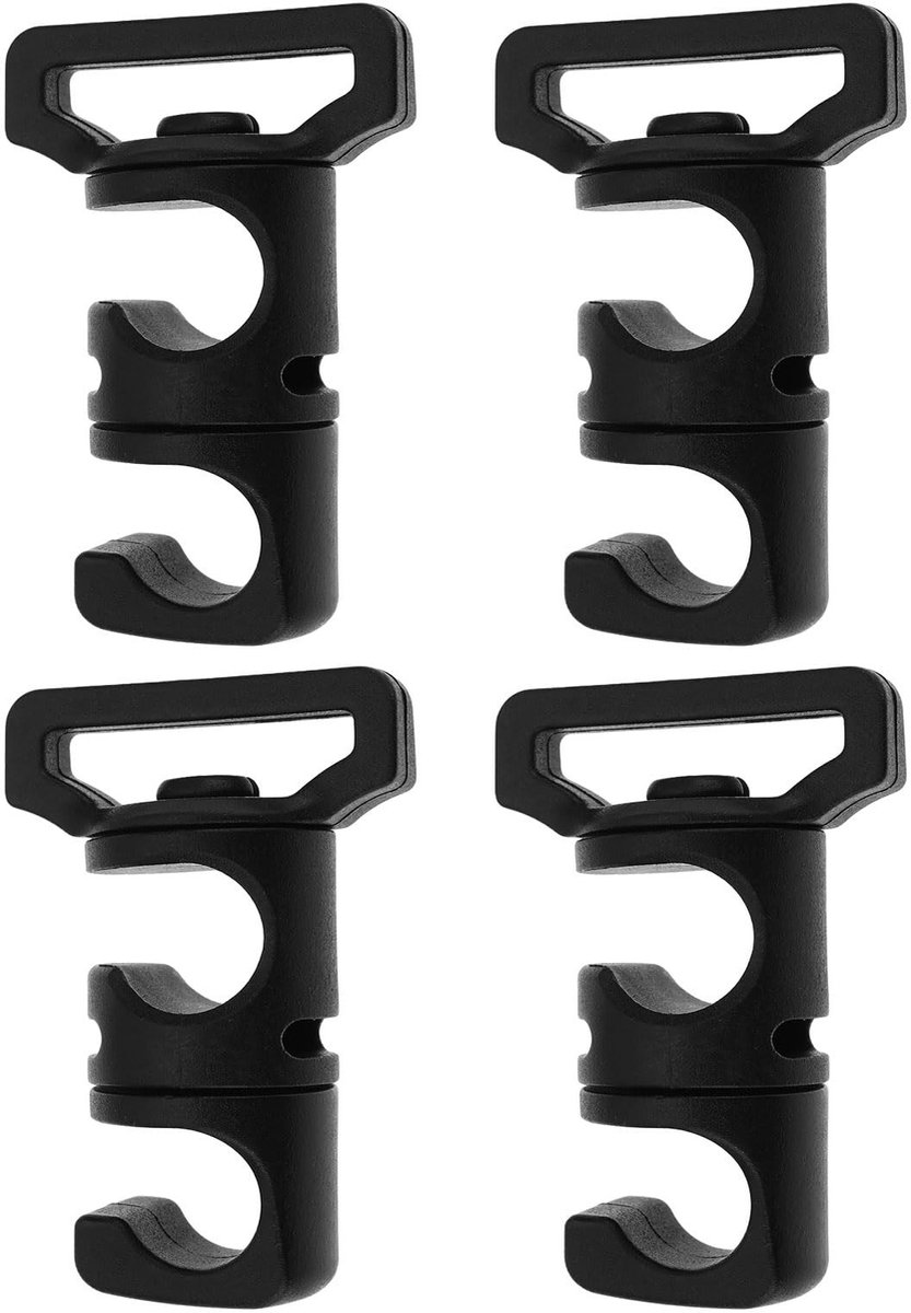 Dailygoods - Tent Pole Connector Gesp voor 25mm Touw en 11mm Pool
