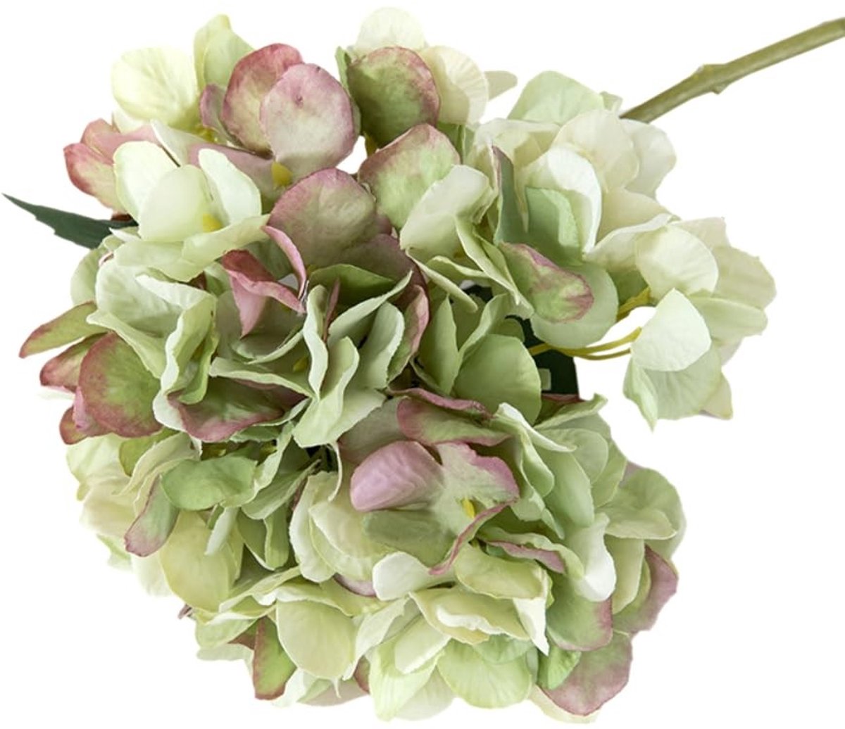 Dailygoods- Hydrangea Kunstbloemen - 9 Stuks - Simulatie Decoratieve Hydrangea - Lengte 37 cm - Diverse Kleuren - Realistisch Ontwerp - Nep Bloemen