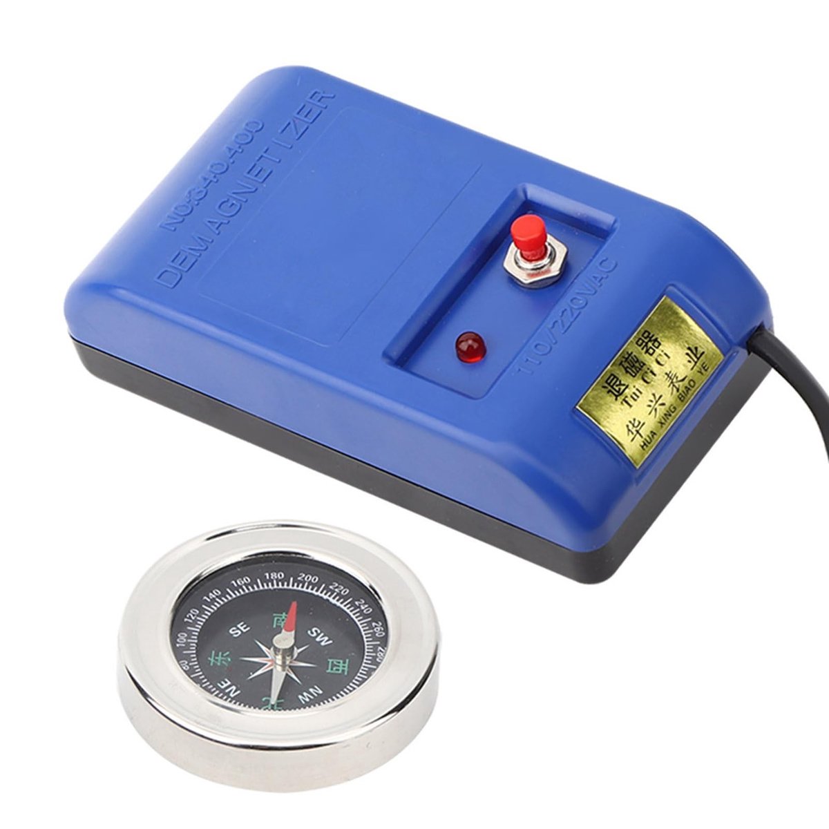 Dailygoods - Professionele horloge-demagnetiseerder - Reparatiegereedschap - Draagbaar ontwerp - Mechanische kwartshorloges - Elektrisch demagnetiseri...