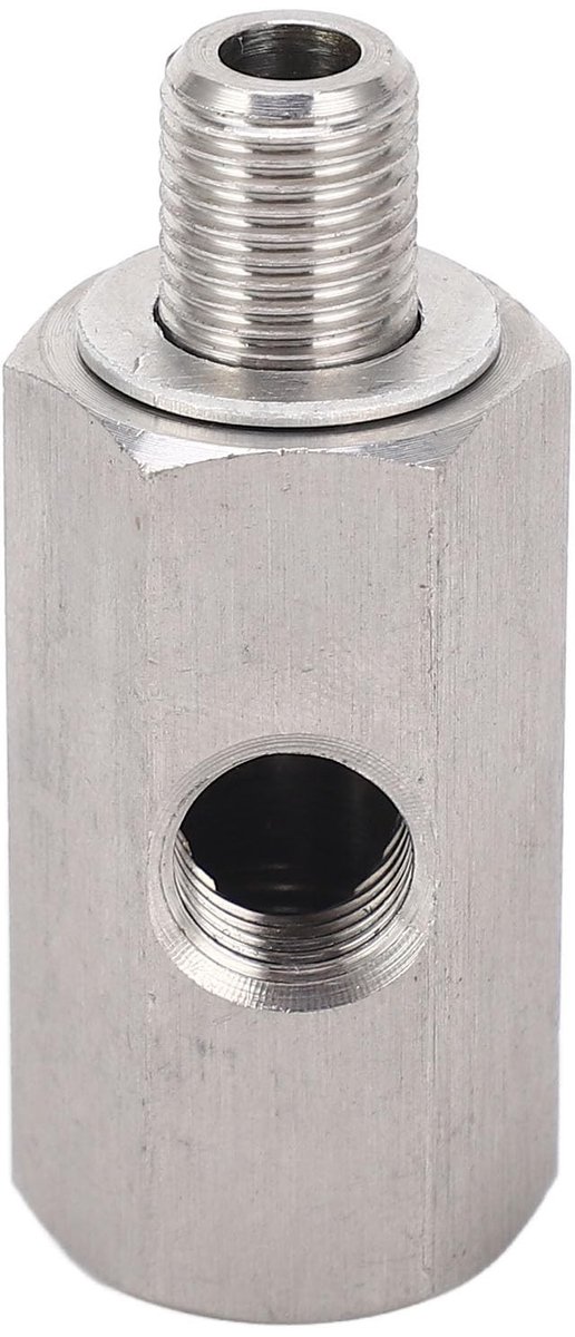 Dailygoods - Roestvrijstalen Adapter voor Oliedruksensor met 1/8 NPT Zijpoort