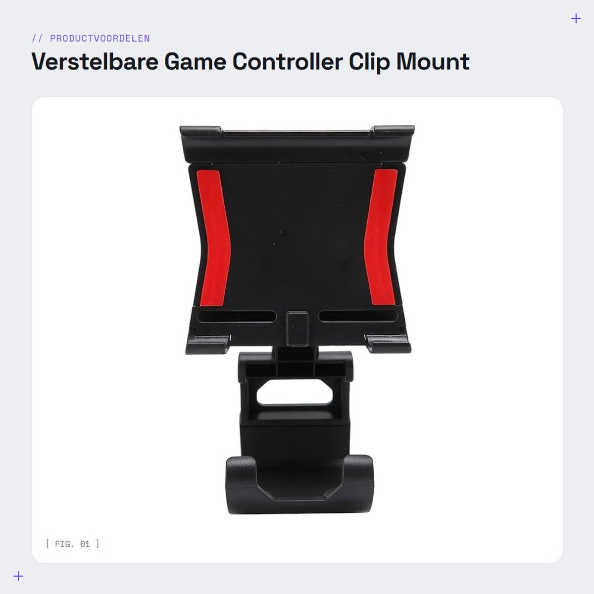 Dailygoods- Controllerhouder - Verstelbare Beugel - Robuuste Klem - Eenvoudige Installatie - Duurzaam Materiaal - Stabiele Gaming Ervaring - Gamecontrollerhouder