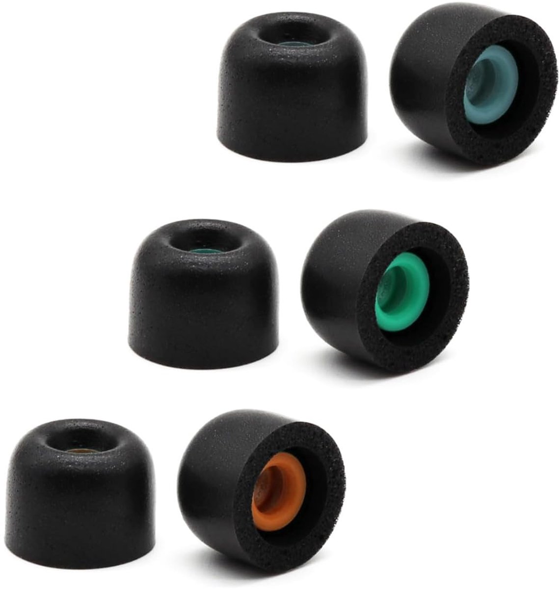 Dailygoods - Memory Foam Tips - Vervangende Oordopjes - Antislip en Geluidsisolerend - Zwart - Geschikt voor WF-1000XM4 en WF-1000XM5 - 3 Paar