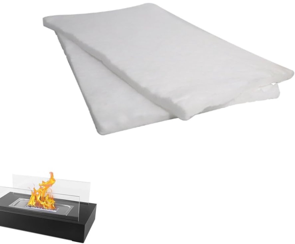 Dailygoods- Wolvilt Wick Hittebestendig - Snijbare Keramische Wick - Vuurkorf Wick - Tafelblad Isolatie - Meerdelige Verpakking - Hoge Kwaliteit