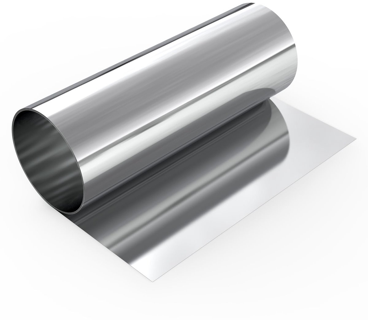 Dailygoods- Roestvrij Stalen Plaat 0,1 x 200 x 1000 mm - Plaatfolie - Rolblad - Reparatie Industriële Machines - Oppervlaktebescherming - Lichte Afwijking 1-3 mm - Staalplaat