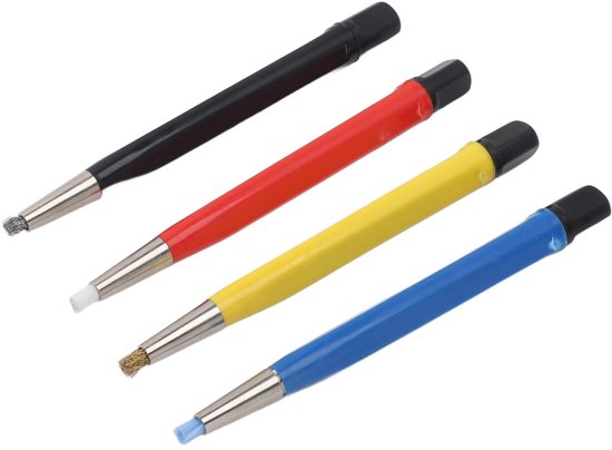 NTH products- Krabborstel Set - 4 Stuks - Verstelbare Borstels - Nylon/Koper/Staal/Fiberglas - Roestverwijdering - Schoonmaken van Sieraden - Schoonmaakborstel van Nth Products — afbeelding 4