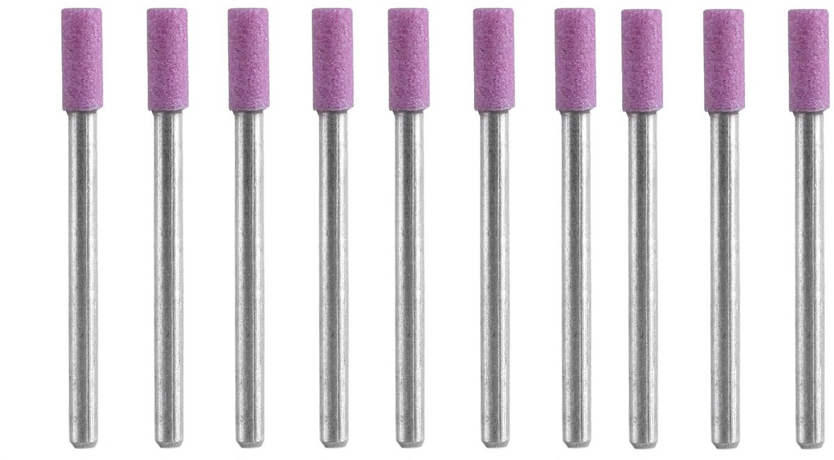 Dailygoods- Slijpschijf Set 50 Stuks - Slijpschijf voor Messen - Slijpschijf Gereedschap - Schurende Steenkop 4mm - Duurzaam - Hoge Hardheid - Slijpset
