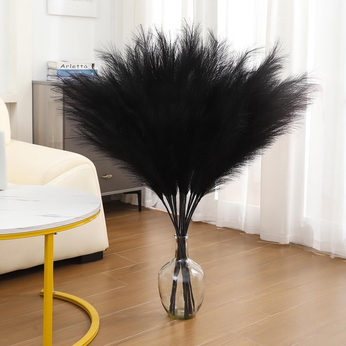 Kunst Pampasgras Stelen - Nep Pampas Gras - Bohemian Decoratie - Onderhoudsvrij Geen Verli