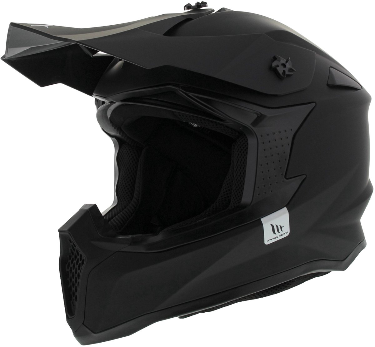 MT Falcon crosshelm solid mat zwart