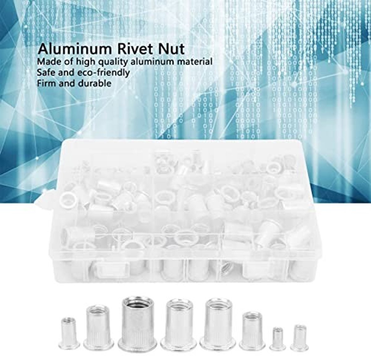 Dailygoods - Set van 175 Aluminium Klinkmoeren voor Diverse Toepassingen