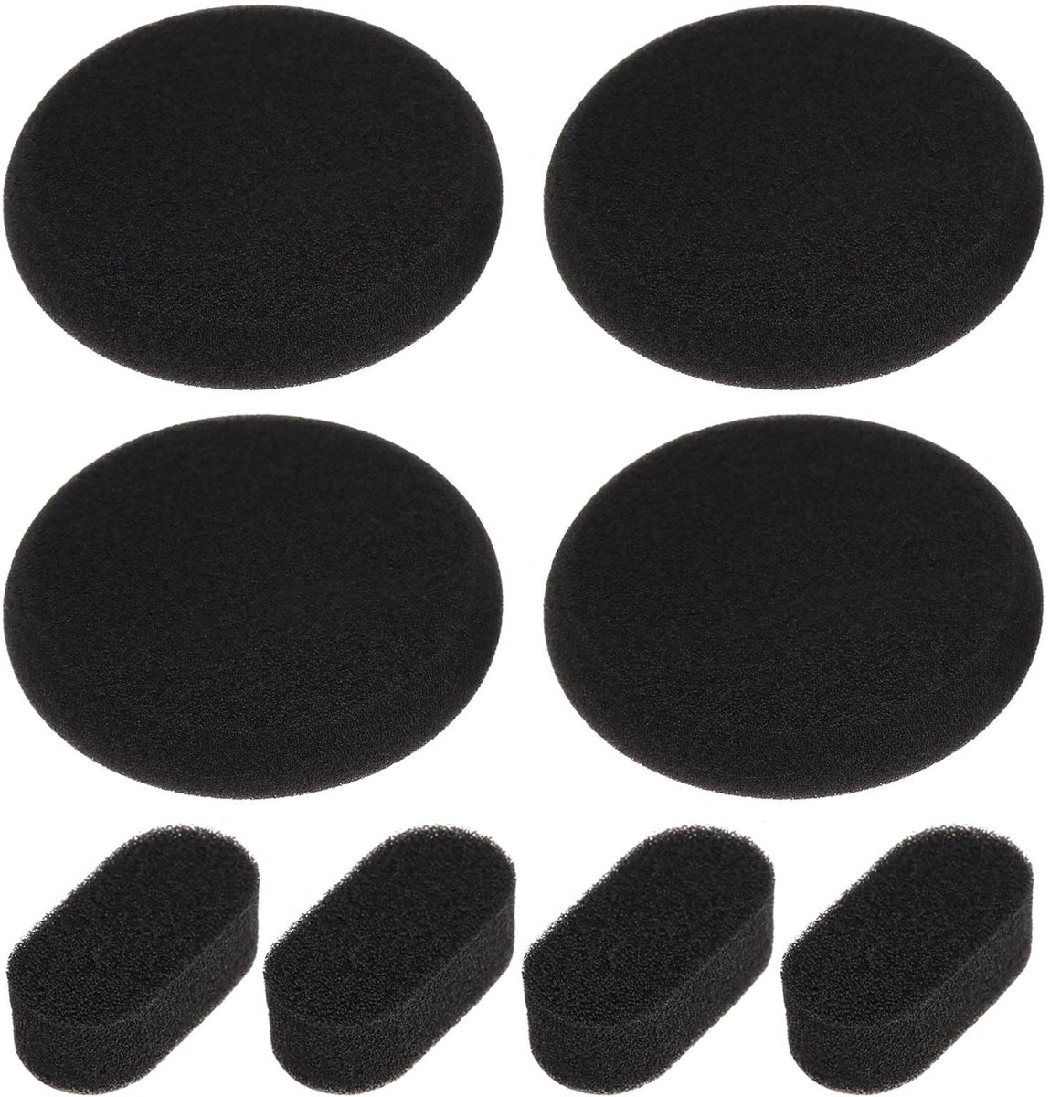 Dailygoods - Oortelefoon Spons Foam Pads - Comfortabele Oorkussens - Zwart - Hoofdband Kussens - Geschikt voor Porta Pro - Zwart