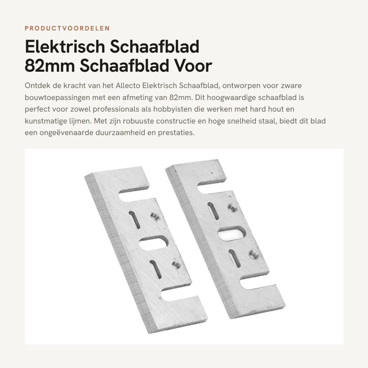 Dailygoods - Elektrisch Schaafblad - 82mm Schaafblad - Voor Zware Bouw Toepassingen - 28mm Formaat - Geschikt voor Hard Hout - Duurzaam en Sterk - Dir...