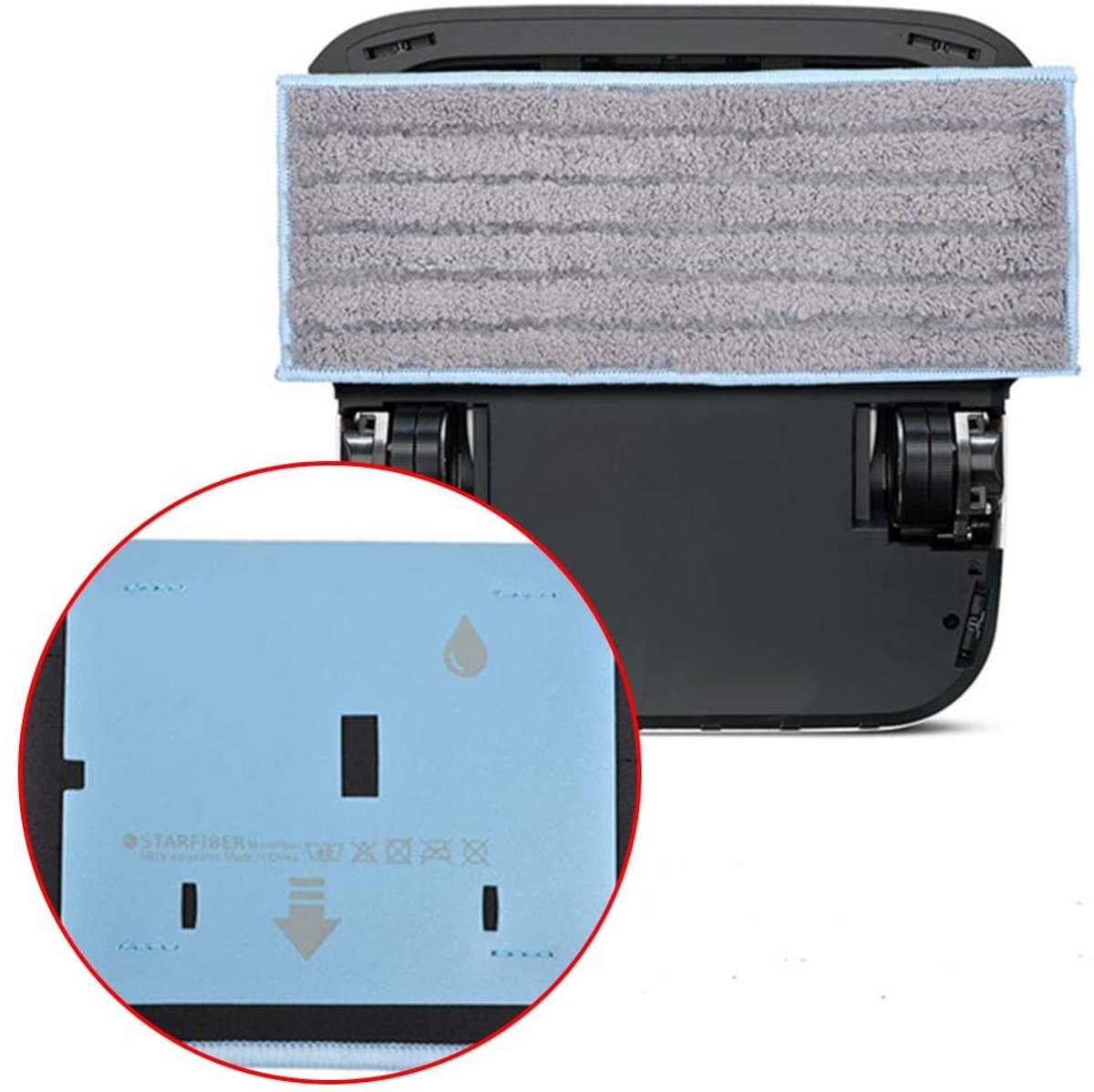 Dailygoods- Dweilpads wasbaar - 4 stuks - compatibel met iRobot Braava Jet M6 - herbruikbaar - duurzame afvoervezels - effectieve reiniging - Reinigingsdoekjes