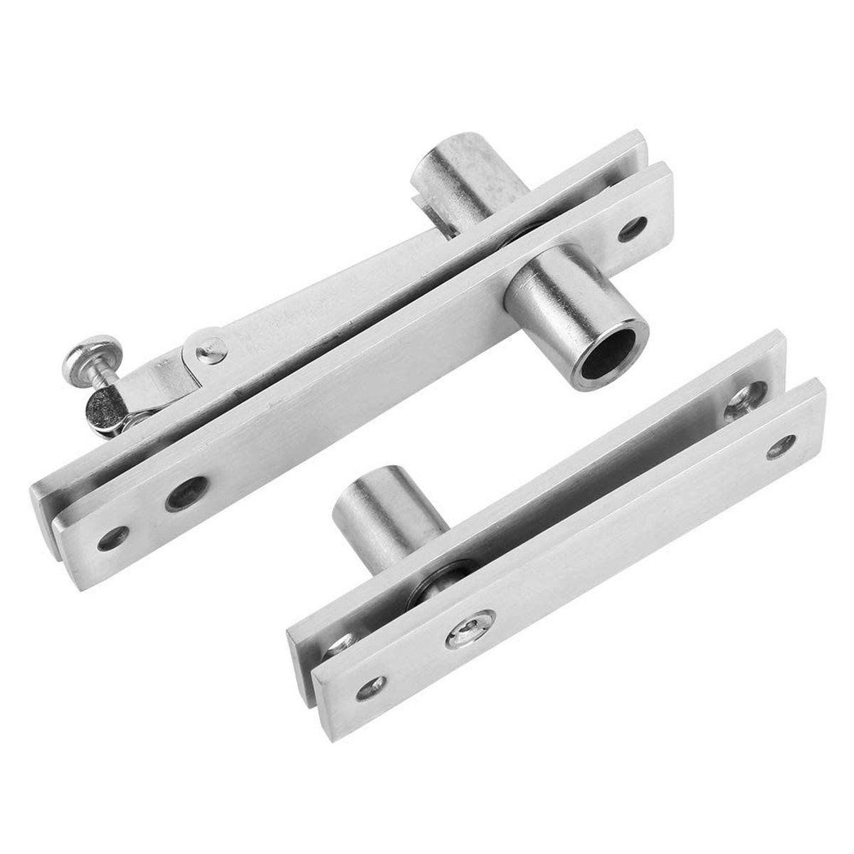 Dailygoods- Pivot Scharnier 360 Graden Rotatie - Roestvrij Staal - Hittebestendig - Geschikt voor Houten Deuren - Meubelbeslag - Stevig en Duurzaam - Deurscharnier