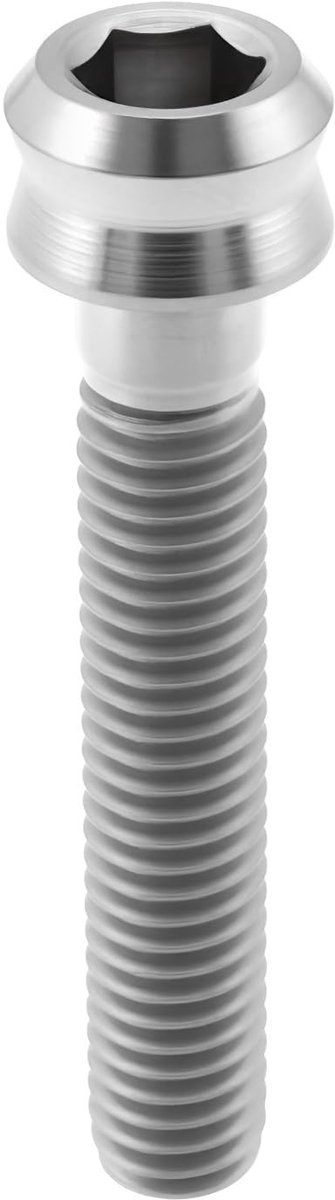 Dailygoods - Fiets Headset Cap Bolt M6x35mm van Titanium