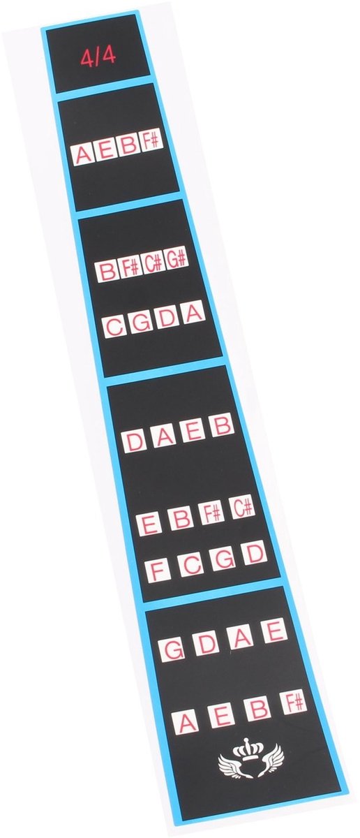 Dailygoods- Vingergids 4/4 - Viool Fretbord Sticker - Toets Positie Indicator - Intonatie Grafiek - Duurzaam - Gemakkelijk Verwijderbaar - Vioolsticker