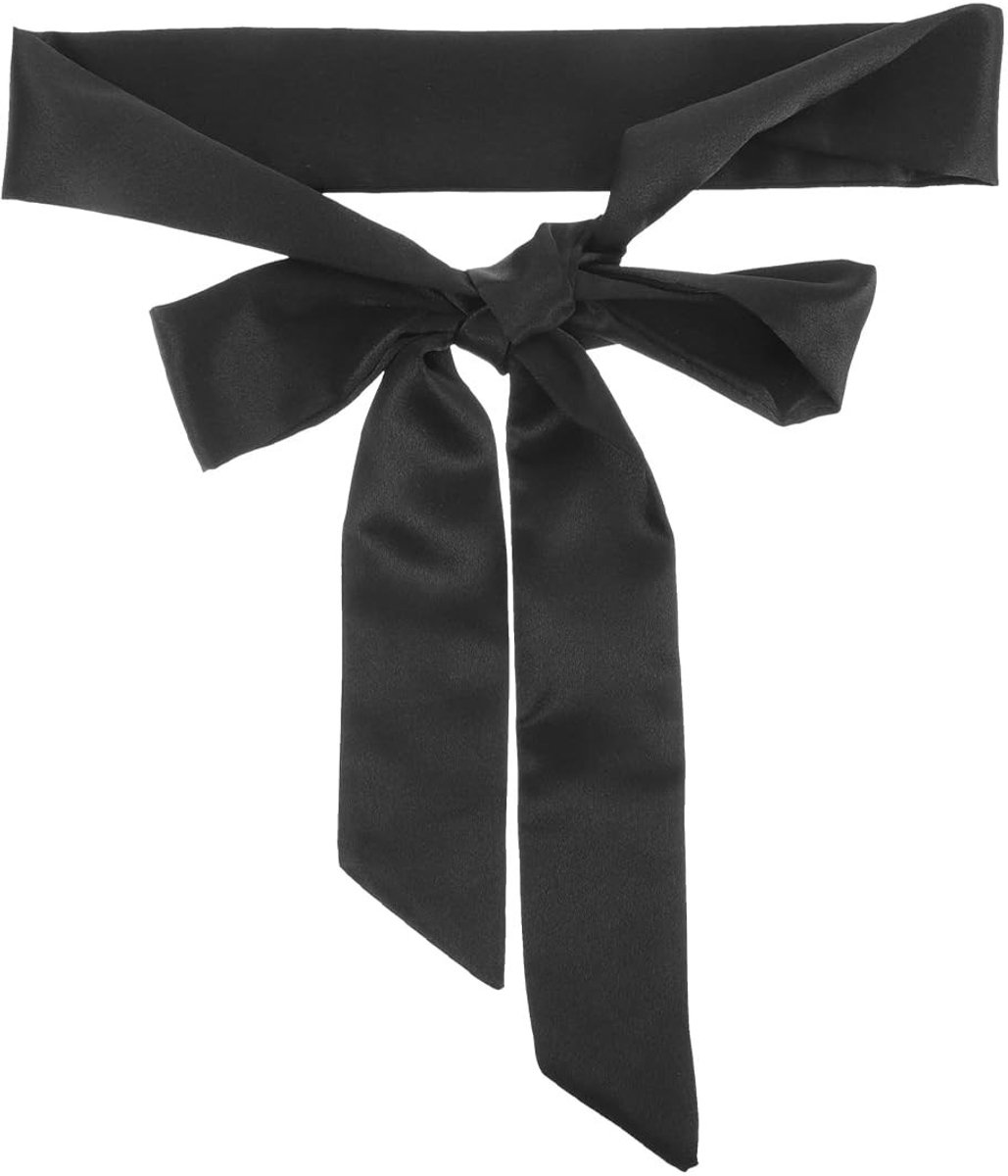 Dailygoods- Damesriem Brede Eenheidsmaat - Damesriem Leer - Damesriem Zwart - Damesriem Elastisch - Damesriemen - Hoogwaardig Spandex-Satijn - Kledingriem