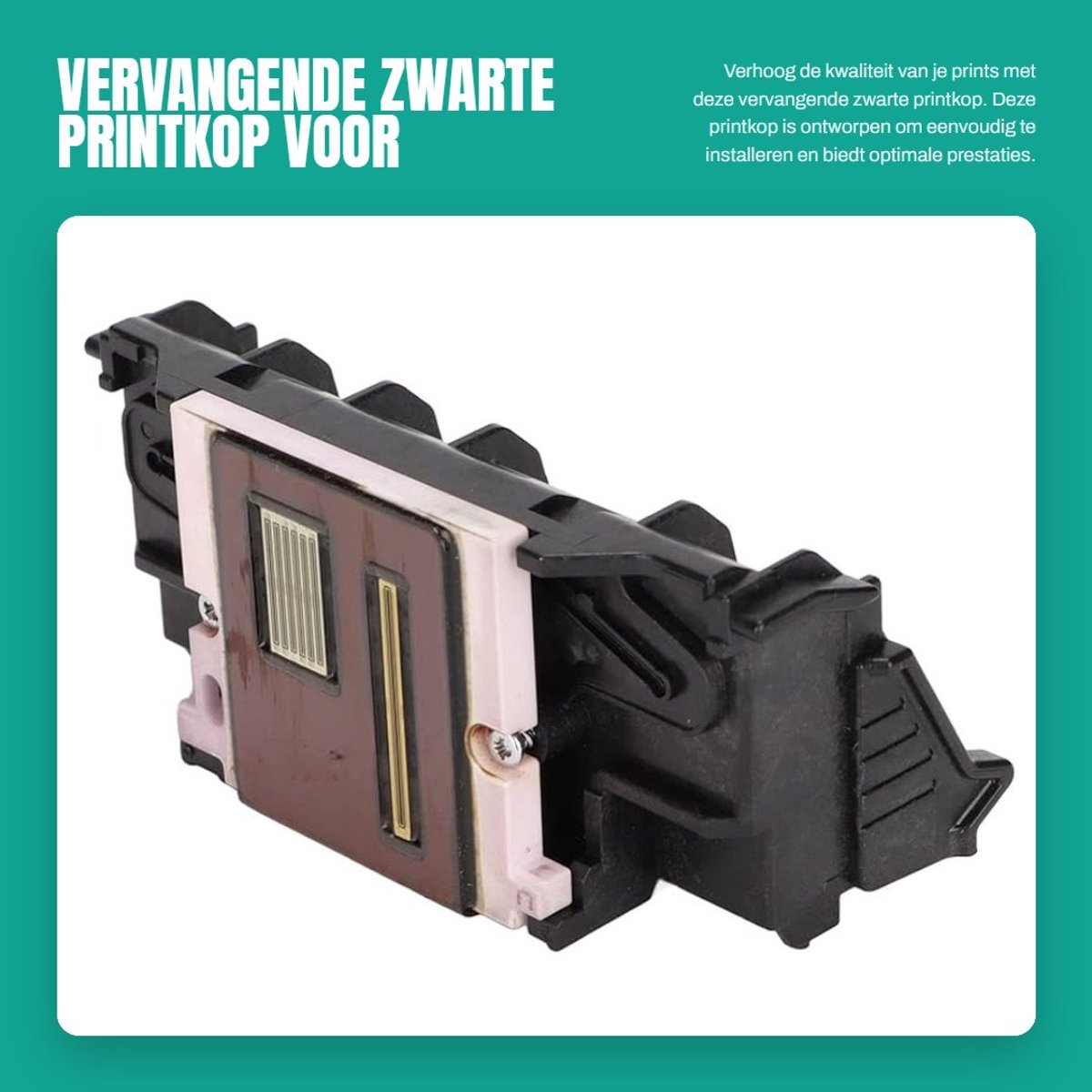 Dailygoods- Printkop met Beschermkap - Vervangende Printkop - Zwart - Voor Ts5050/Ts6350 - Bespaart Schade - Voor Foto's en Documenten - Inktcartridge
