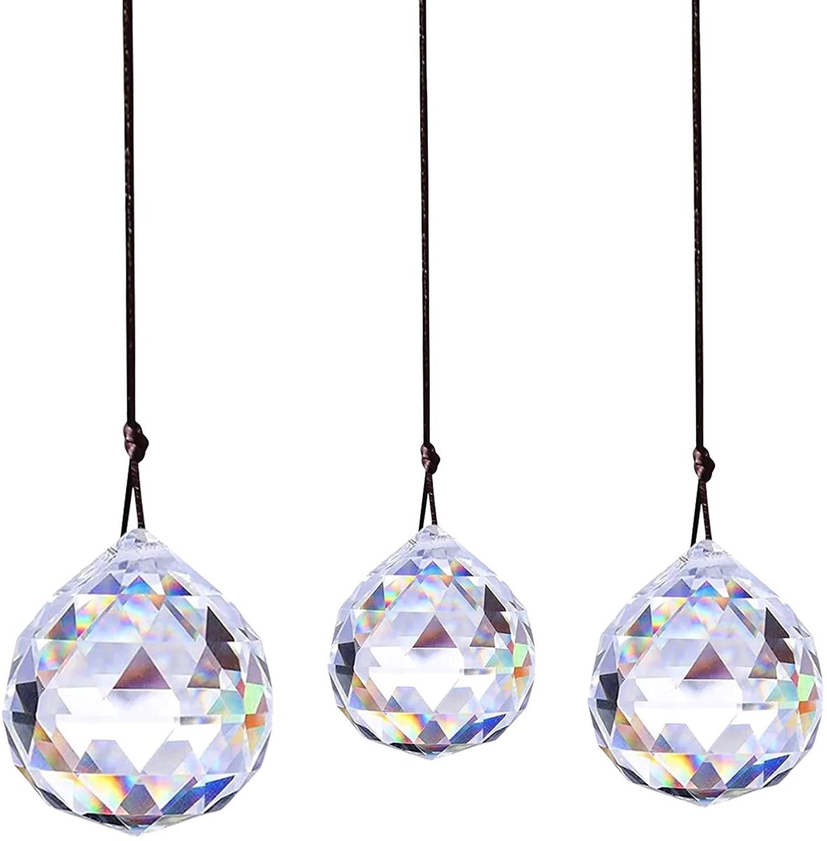 Dailygoods- Prisma Hangende Decoratie - Kristallen Hanger - Regenboog Effect - Kroonluchte