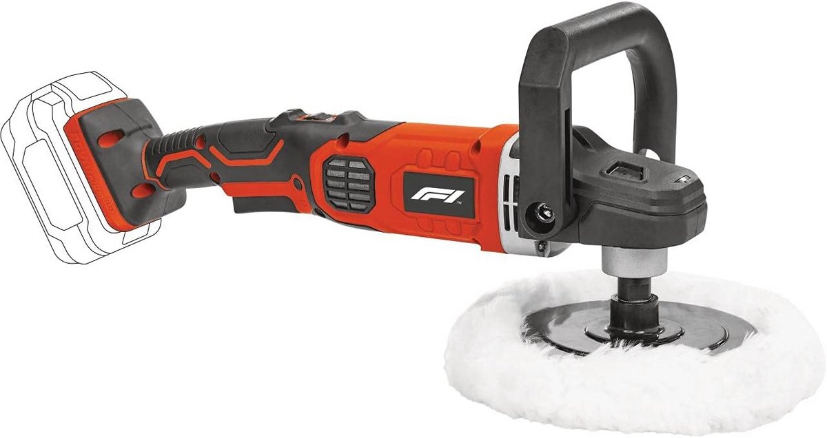 Polijstmachine - Schuurmachine - Auto Polijsten - Softstartfunctie - 180 mm - Zwart
