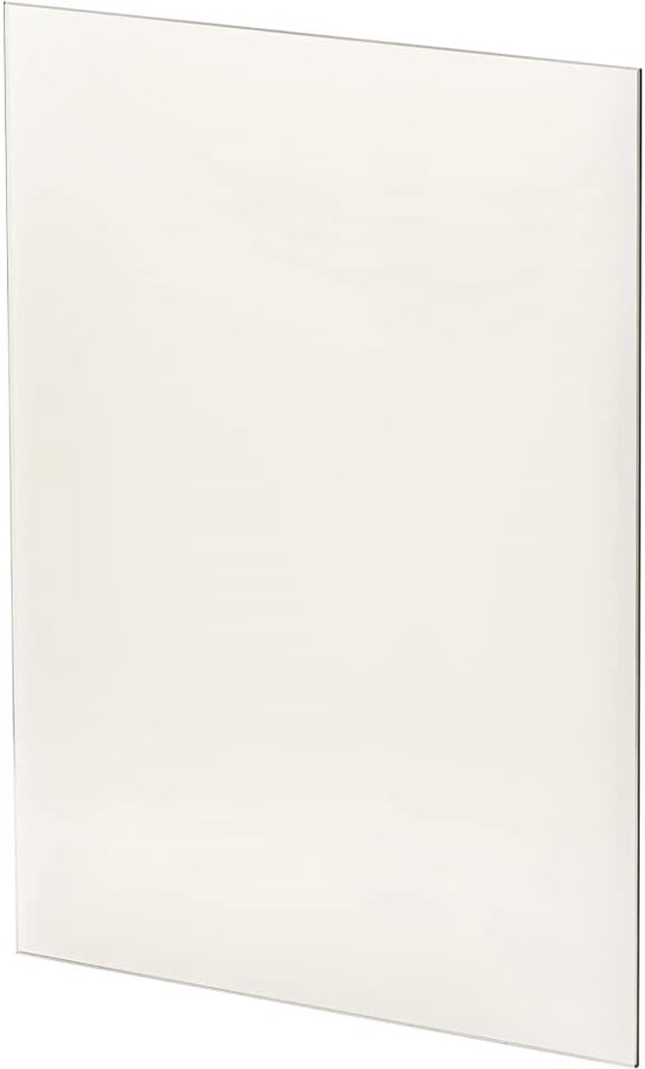 Keramisch Glas - Hittebestendige Plaat - Haard Decoratie - Glad Gepolijst - 245x145 mm - Transparant