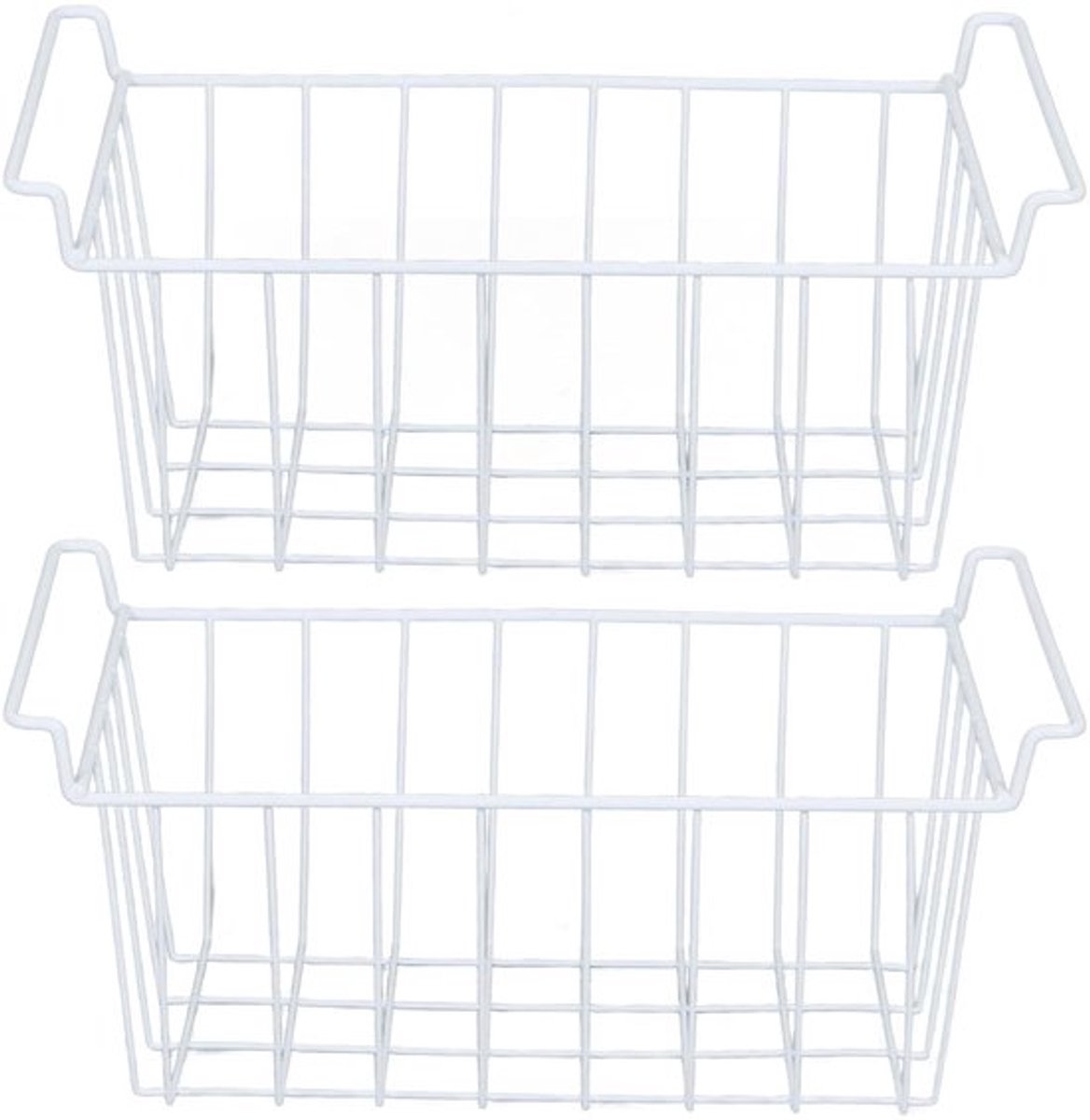 Dailygoods- Diepvriesmanden 2 Stuks - Draadopbergmanden - Roestvrij