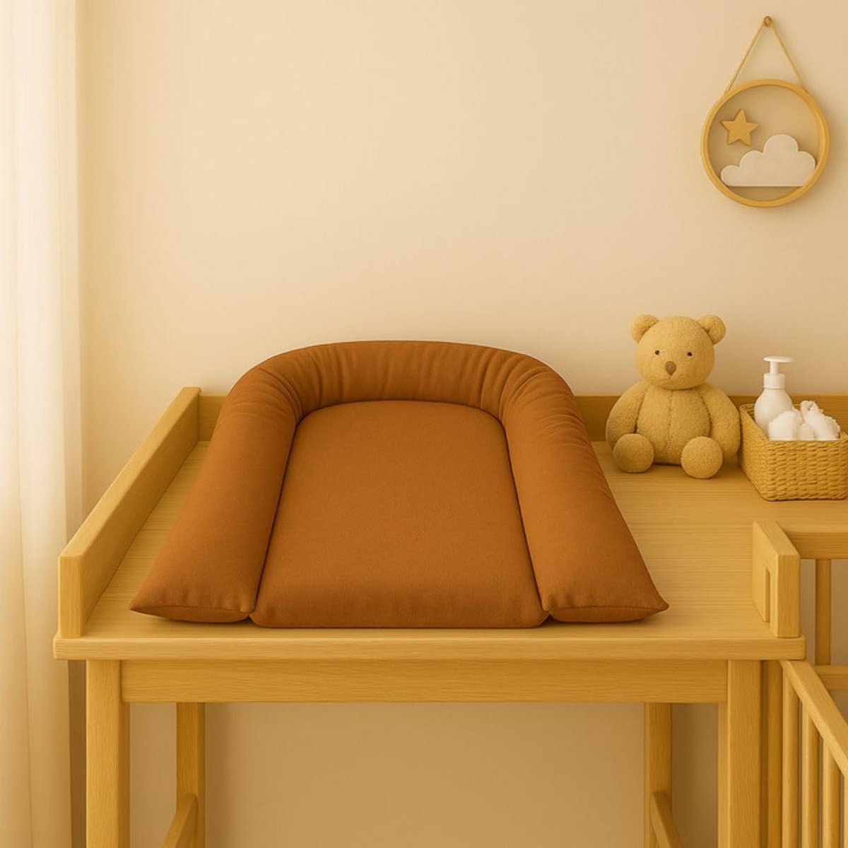 Baby Verschoonmat - Luierkussen Mat - Baby Verzorgen - Verhoogde Randen - 70 x 45 cm - Blauw