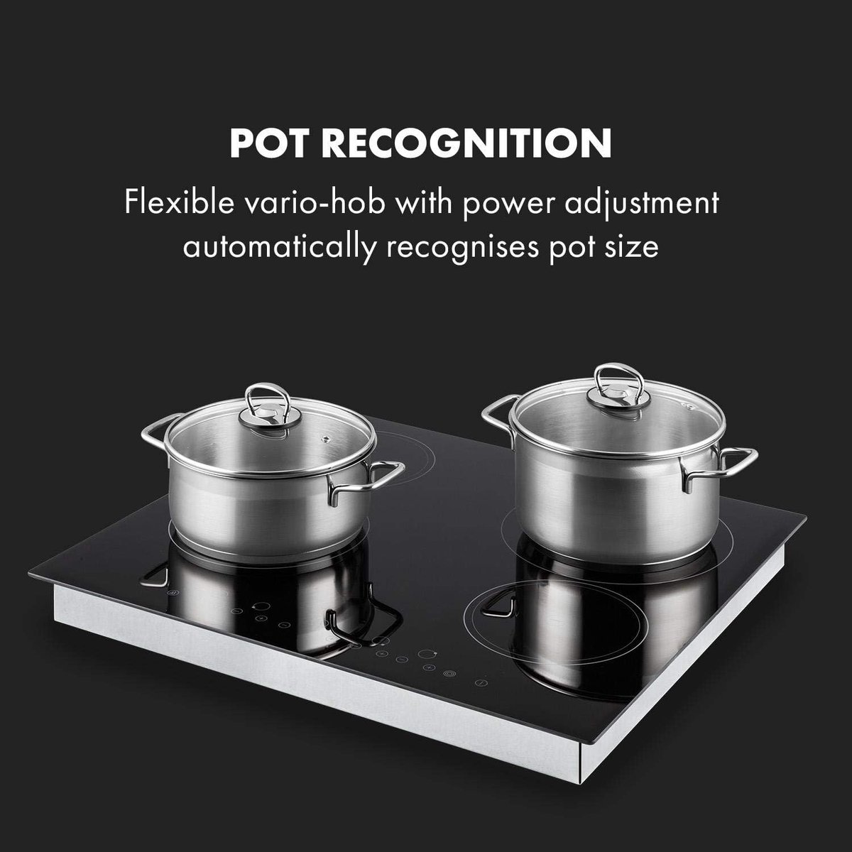 Keramische Kookplaat - Inbouw Kookplaat - Snel Koken - 4 Zones Timer - 60 cm - Zwart