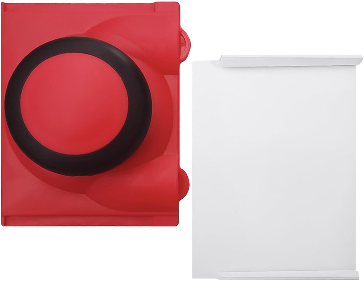 Dailygoods- Kleurrandsnijder 5 inch - Multifunctioneel Gereedschap - Gevoerde Nylon Borstel - Duurzaam - Geschikt voor Muren - Rood - Verfkwast