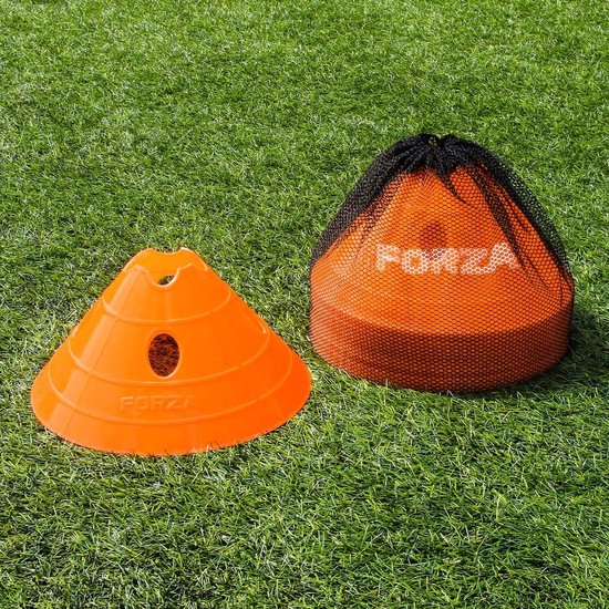 Trainingskegels - Markeer Kegels - Sport Training - Weerbestendig PVC - 20 stuks - Oranje — afbeelding 2