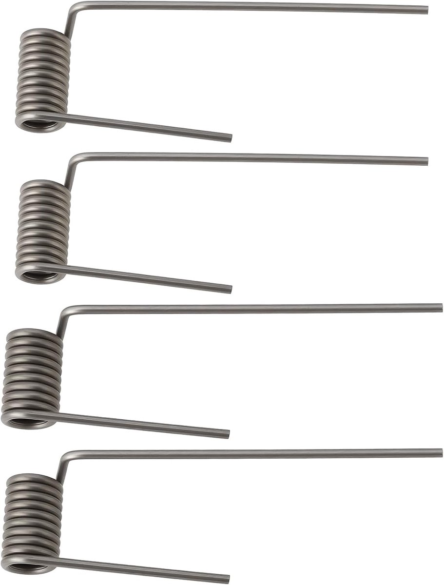 Brievenbusveren - Klepveren - Brievenbus Reparatie - 2 Maten Inclusief - 4 Stuks - Zilverkleurig