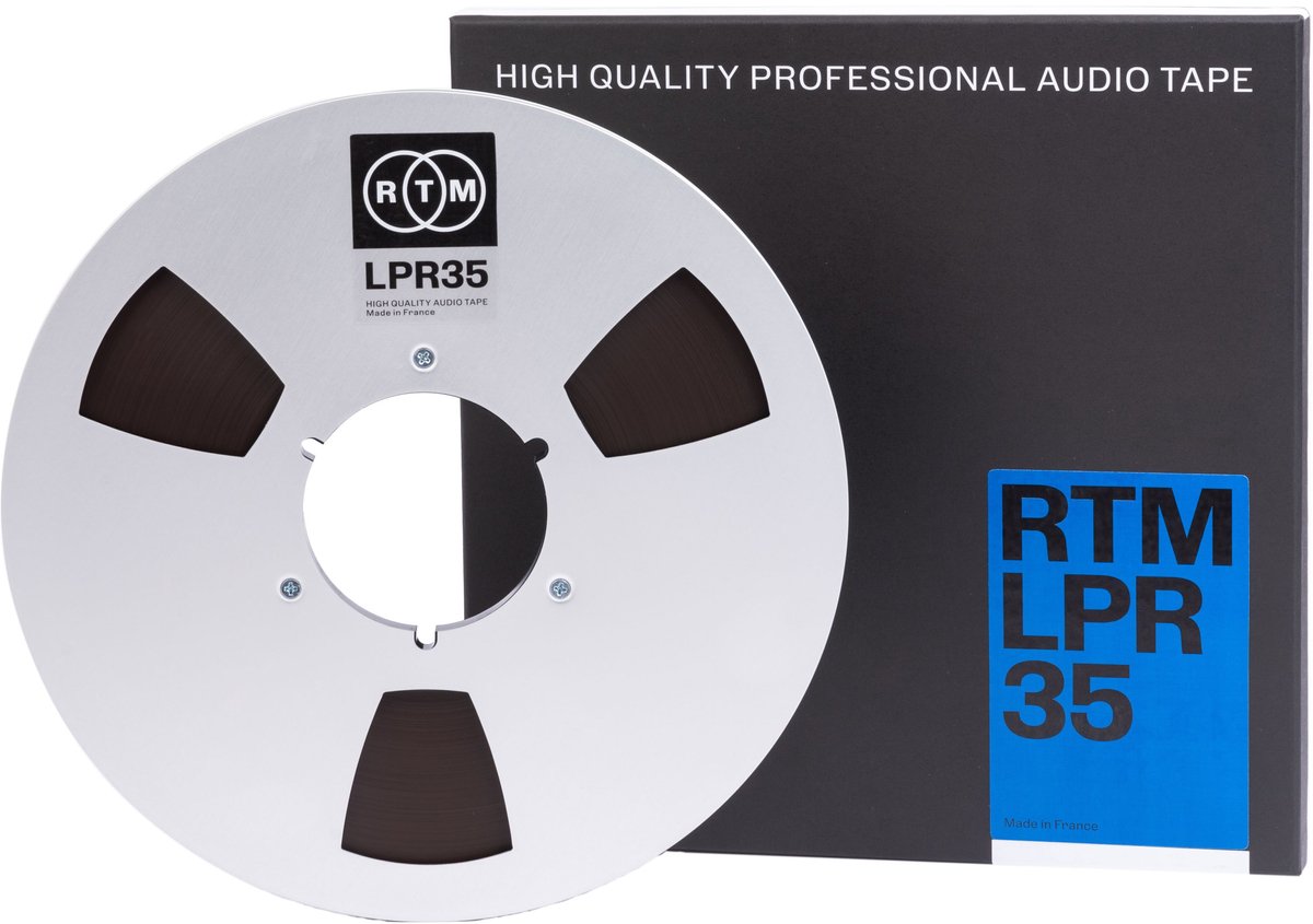 RTM Bande Audio Analogique Qualité Studio LPR35 ¼” NAB Metal 1100m Ø10.5”