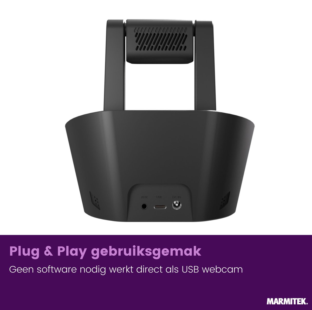 Marmitek Cam 4K Pro - conference camera 4K met groothoeklens, speakerphone, Bluetooth & USB-C thumbnail 3