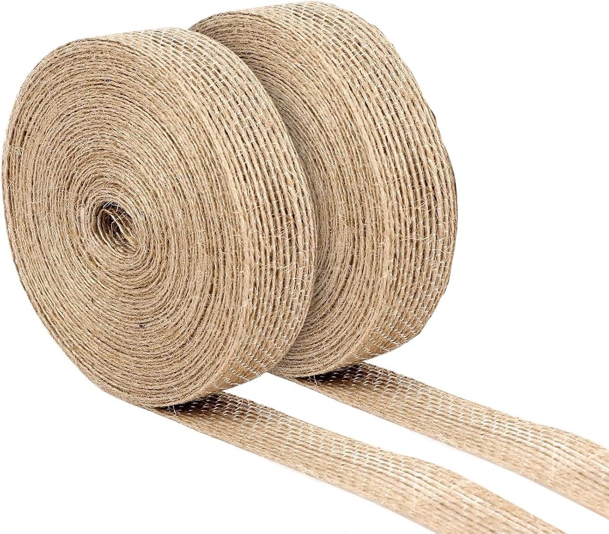 20 meter brede jute lint voor cadeauverpakking, DIY knutselen en decoratie voor bruiloften en feestdagen