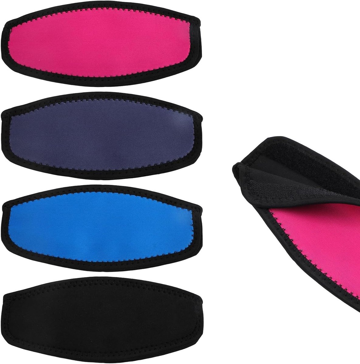 Diving Mask Straps Set van 4, Neopreen Waterdichte Maskerbanden voor Snorkelen en Duiken, Ideaal voor Wateractiviteiten en Zwemmen