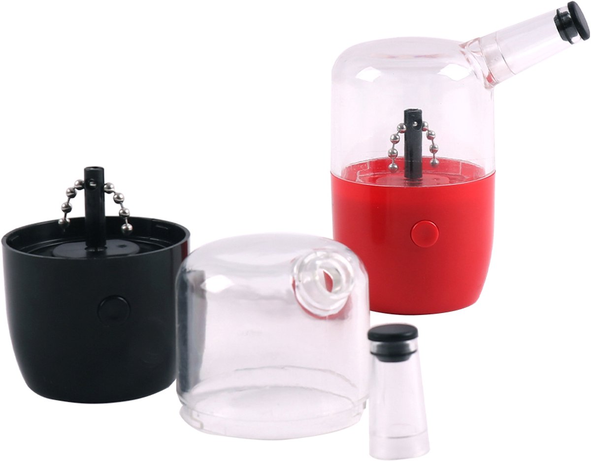 MiniSpout – elektrische kruidenmolen – compacte kruidenmaler – oplaadbaar – rood