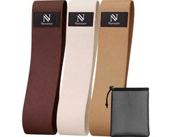 Nuvance Weerstandsbanden Set Inclusief Draagtas - 3 Delige Set - Resistance Band - Fitness Elastiek - eBook met extra oefeningen