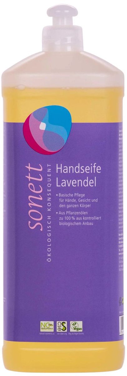 Handzeep Navulling Lavendel 1L Natuurlijke Eco Navulverpakking