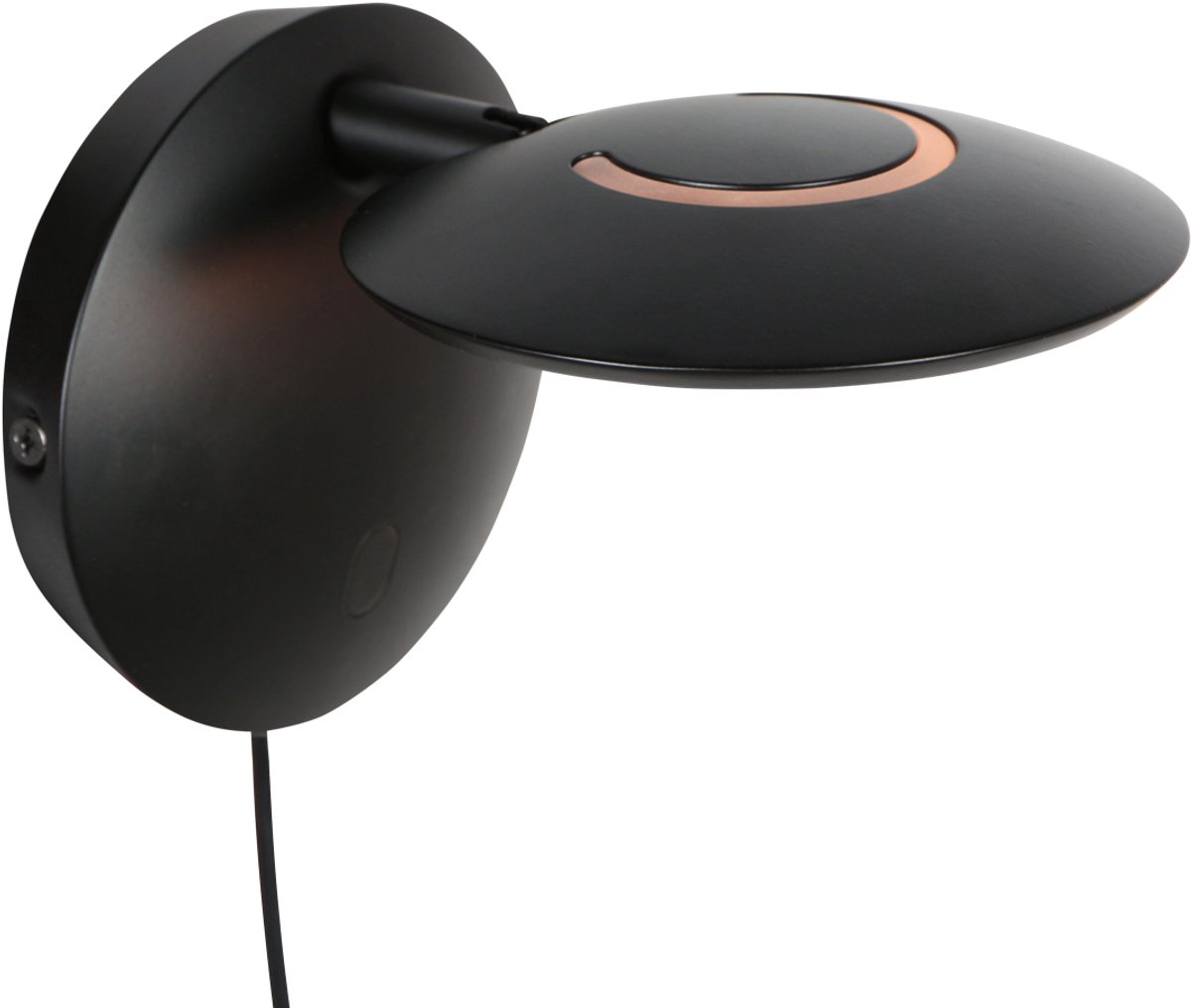 Steinhauer Exclusive - wandlamp - Zenith2 - zwart - kunststof metaal - Ø 15cm - LED - 4396ZW