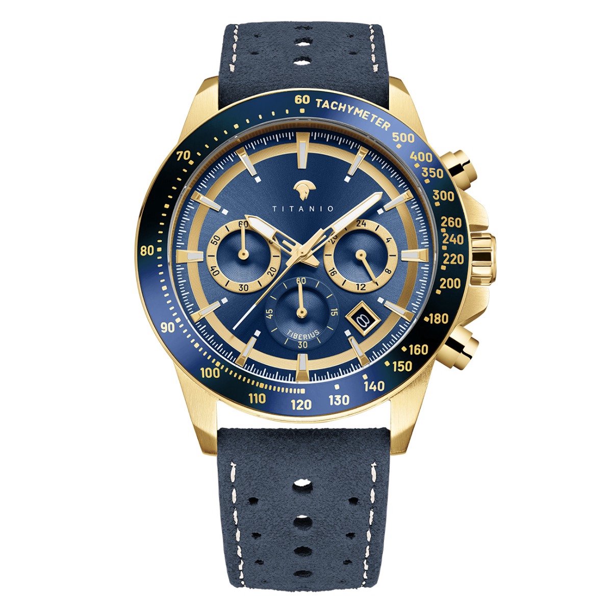 Titanio - Heren Horloge Tiberius - Goud