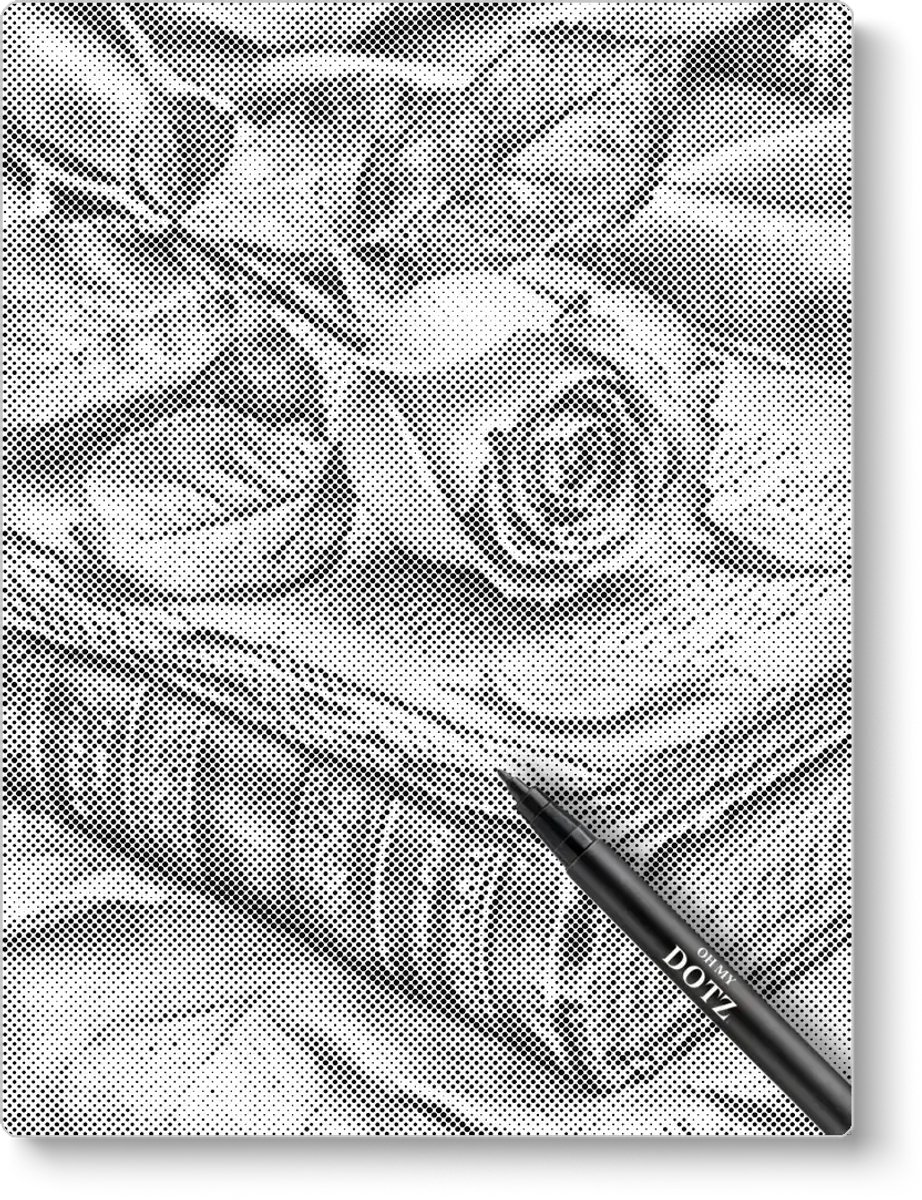 Roos met een boek | Dot painting | 50x60cm  Meest gekozen | Dot painting | Oh My Dotz | Dots stippen | Diamond painting & Schilderen op nummer alternatief | Happy hobby