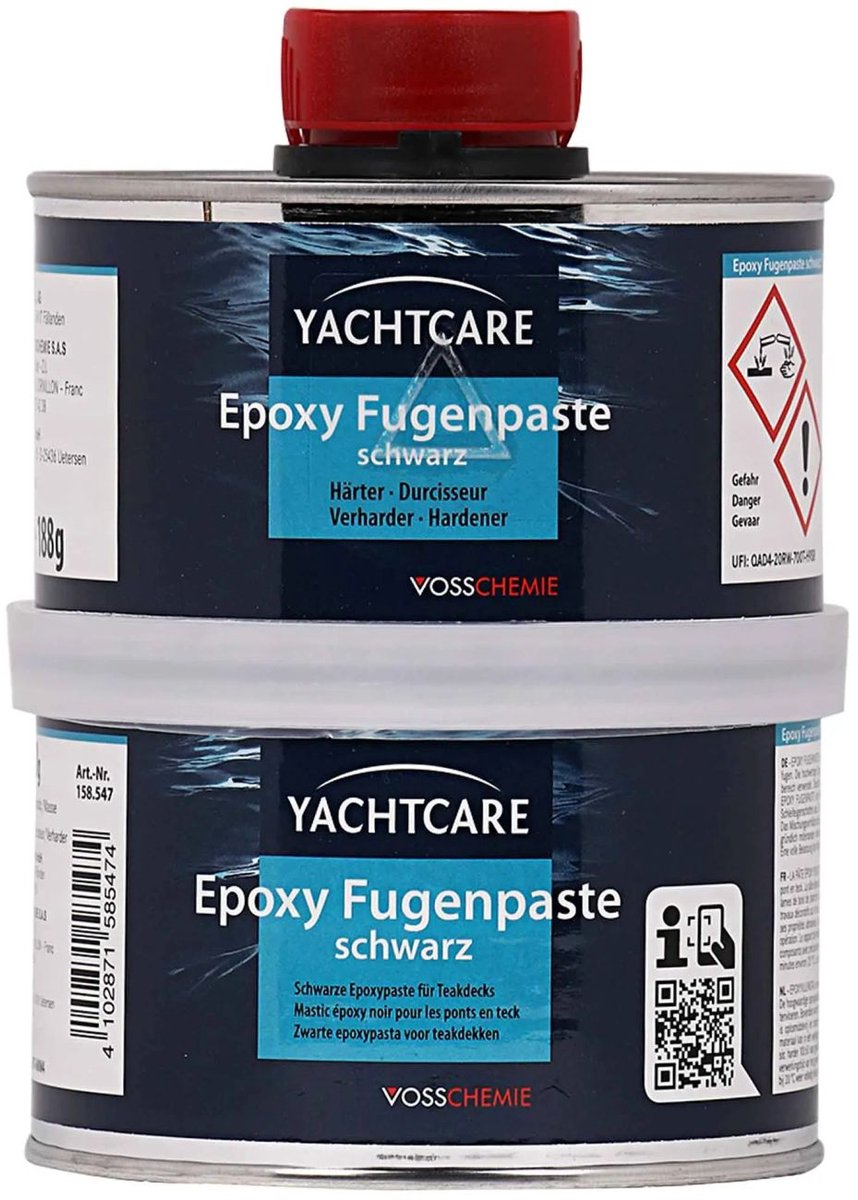 Epoxy voegmiddel, voegpasta zwart, 500, zwarte voegpasta