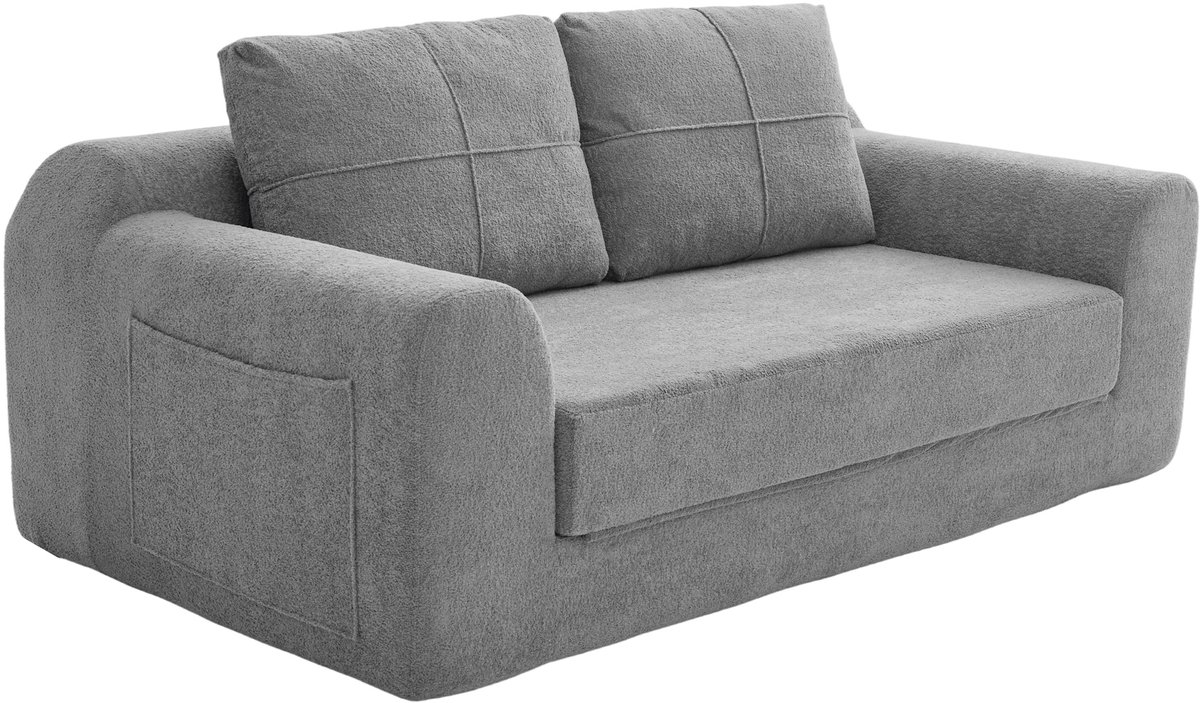FloraGrace Slaapbank - 2-in-1 Opklapbaar Vloersofa en Bodembed - Voor Woonkamer of Studio