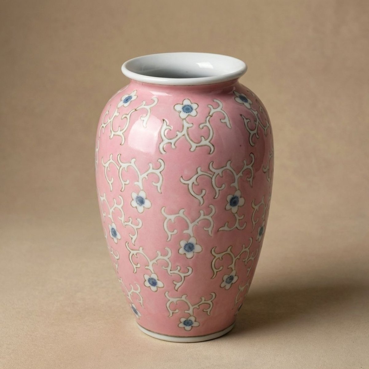 Vaas Porselein Roze Ø17,5 ↑27,5 cm