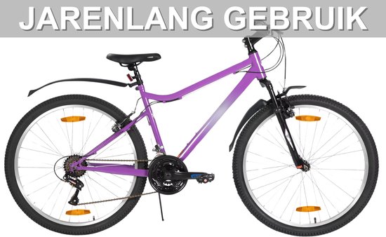 Mountainbike - Voor dames / mountainbiken - 18-speed, V-brake - Stevig, 66 cm, [kleur] van Merkloos — afbeelding 3
