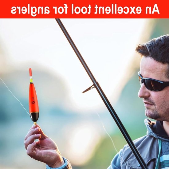 Vissersset met 5 stuks, Plastic dobbers, Vissersaccessoires voor snoek, baars en karper - Compleet dobberset voor elke visser — afbeelding 5